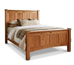 Solid Wood Devonport Mission Panel Bed with Standard Footboard