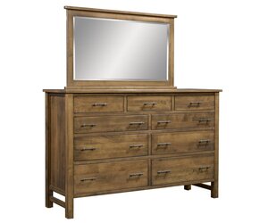 Cabin Creek 9-Drawer Dresser with Optional Mirror