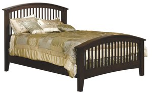American Made Nadine Bed with Arched Footboard