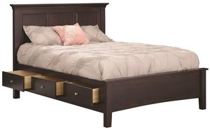 Pothos Hardwood Panel Bed