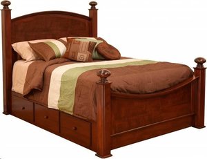 Luellen Four Post Storage Bed
