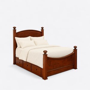 Luellen Four Poster Bed with Storage Drawers