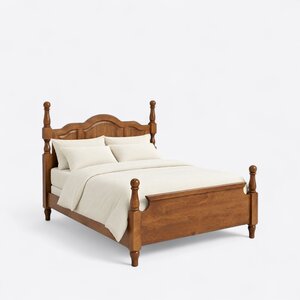 Tidewell Four Poster Hardwood Bed