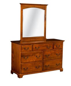 Solid Wood Sonora 7-Drawer Dresser with Optional Mirror