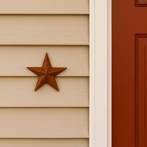 Small Tin Rustic Barn Star Wall Decor