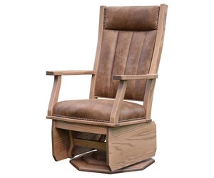 Keswick Mission Swivel Upholstered Glider Chair