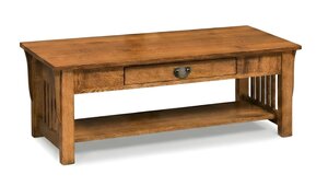 Handcrafted Winthrop Mission Rectangular Coffee Table