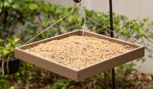 Poly Hanging Tray Platform Bird Feeder