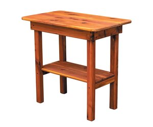 Cedar Wood Outdoor Side Table