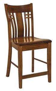 Mountain Creek Mission Solid Wood Counter and Bar Stool