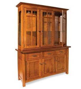 Handcrafted Ashberry Custom Dining Room Hutch