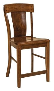 Saltville Solid Wood Single Slat Back Counter and Bar Stool