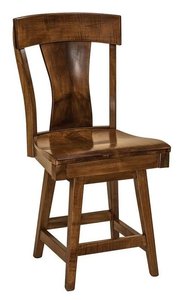 Bridgeport Curved Back Splat Counter and Bar Stool with Swivel