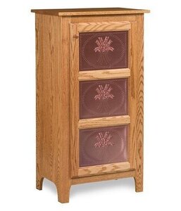 24" Classic Pie Safe Kitchen Storage Cabinet - Single Door
