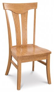Amish Alton Contemporary Dining Chair with Optional Live Edge Top