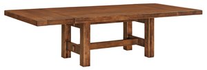 Handcrafted Solid Wood Modern Farmhouse Trestle Table