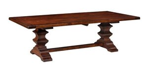 Enderlin Solid Wood Tretsle Dining Table