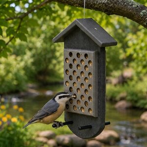 Recycled Poly Two-Sided Peanut Butter Bird Feeder