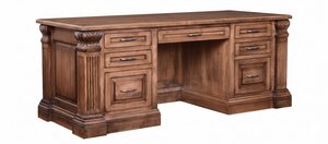 Caldwell 78" Hardwood Executive Desk