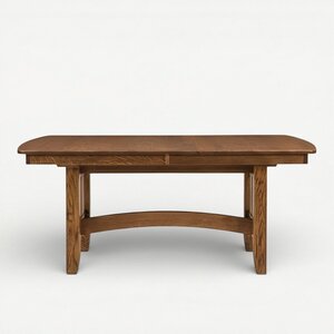 Handcrafted Solid Wood Baltimore Mission Trestle Dining Table