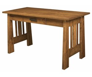 Rustic Cherry Meridian End Desk - Quick Ship