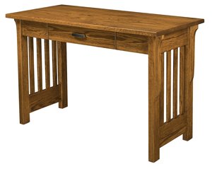 Churchill Mission Oak Wood Writing Desk - Quick Ship