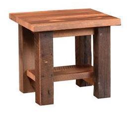 Liberty End Table with a Reclaimed Barnwood Option