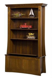 Craftsman Bookcase with Storage Chest with Lid