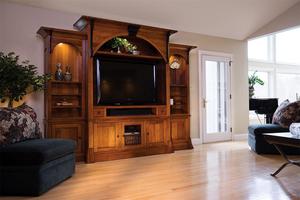 Amish Mission Monticello Entertainment Center Wall Unit