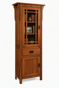 Amish Rockford Royal Mission Tower Bookcase
