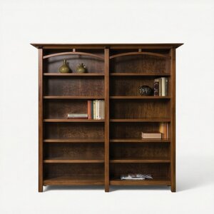 74" Vivid Double Bookcase