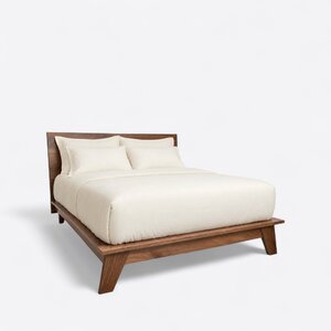 Amish Cumulus Lake Mid-Century Modern Platform Bed Frame