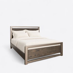 Amish Cumulus Wood and Metal Bed