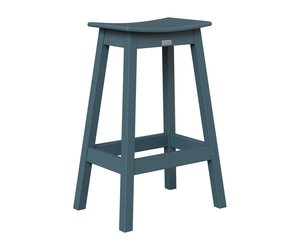Berlin Gardens Outdoor Poly Saddle Backless Bar Stool