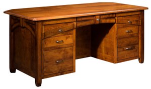 Sterling Wall Executive Desk with Optional Hutch or Lift Top