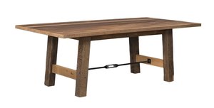 Cleveland Reclaimed Barnwood Solid Top Dining Table