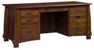 Ash Fork 66" Mission Executive Desk with Lift Top Option