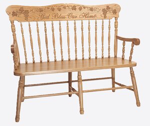 Churchill Pressback Bench - Choose Size