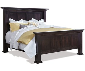 David Hardwood Panel Bed
