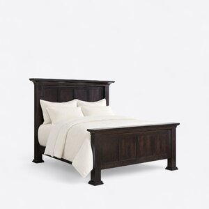 David Hardwood Panel Bed