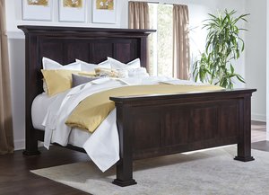 David Hardwood Panel Bed