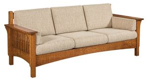 86" Falkland Mission Sofa with Wood Frame