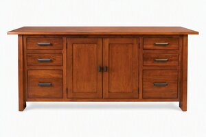 Meridian Mission Credenza Cabinet with Doors
