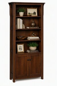 Churchill Mission Solid Wood Bookcase - Choose Height