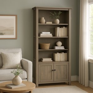 Crafted Churchill Custom Solid Wood Bookcase