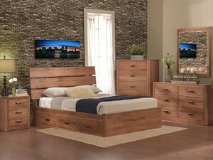 Mars Storage Five Piece Bedroom Set