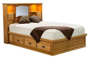 Traditional Platform Storage Bed