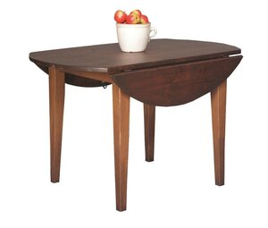 Honey Brook 4' Round Harvest Drop Leaf Dining Table