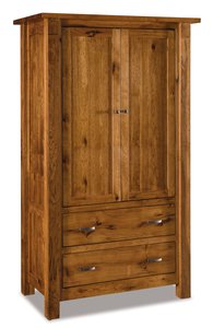 Amish Daniel Two Drawer Armoire