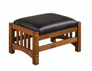 Falkland Mission Upholstered Footstool